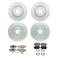 Brake Rotor & Akebono EURO Ceramic Pad Kit for Audi S4 S5 (2012–2013)