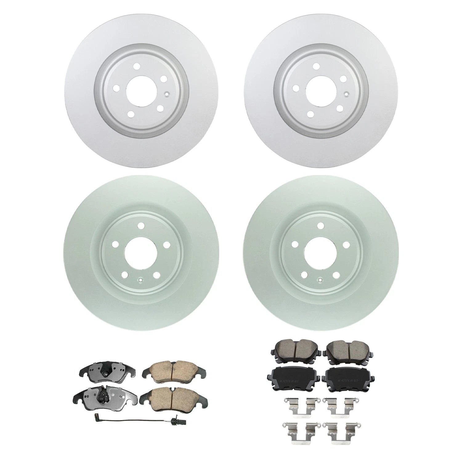 Brake Rotor & Akebono EURO Ceramic Pad Kit for Audi S4 S5 (2012–2013)