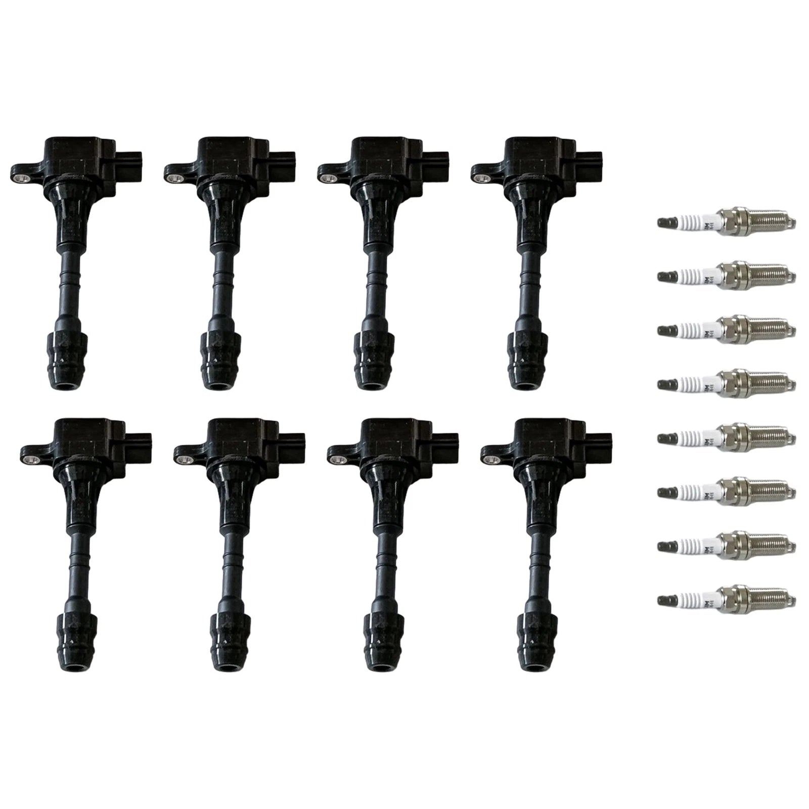 Set of 8 Ignition Coils & Iridium Spark Plugs for Nissan Armada TITAN (2004–2023)