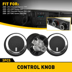 3X Heater A/C Temp Control Knob for GMC Savana Express (2008–2017)