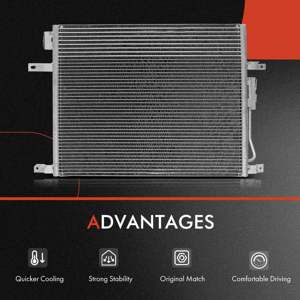 A/C Condenser and Cooling Fan Assembly Kit for Jeep Grand Cherokee (2004)
