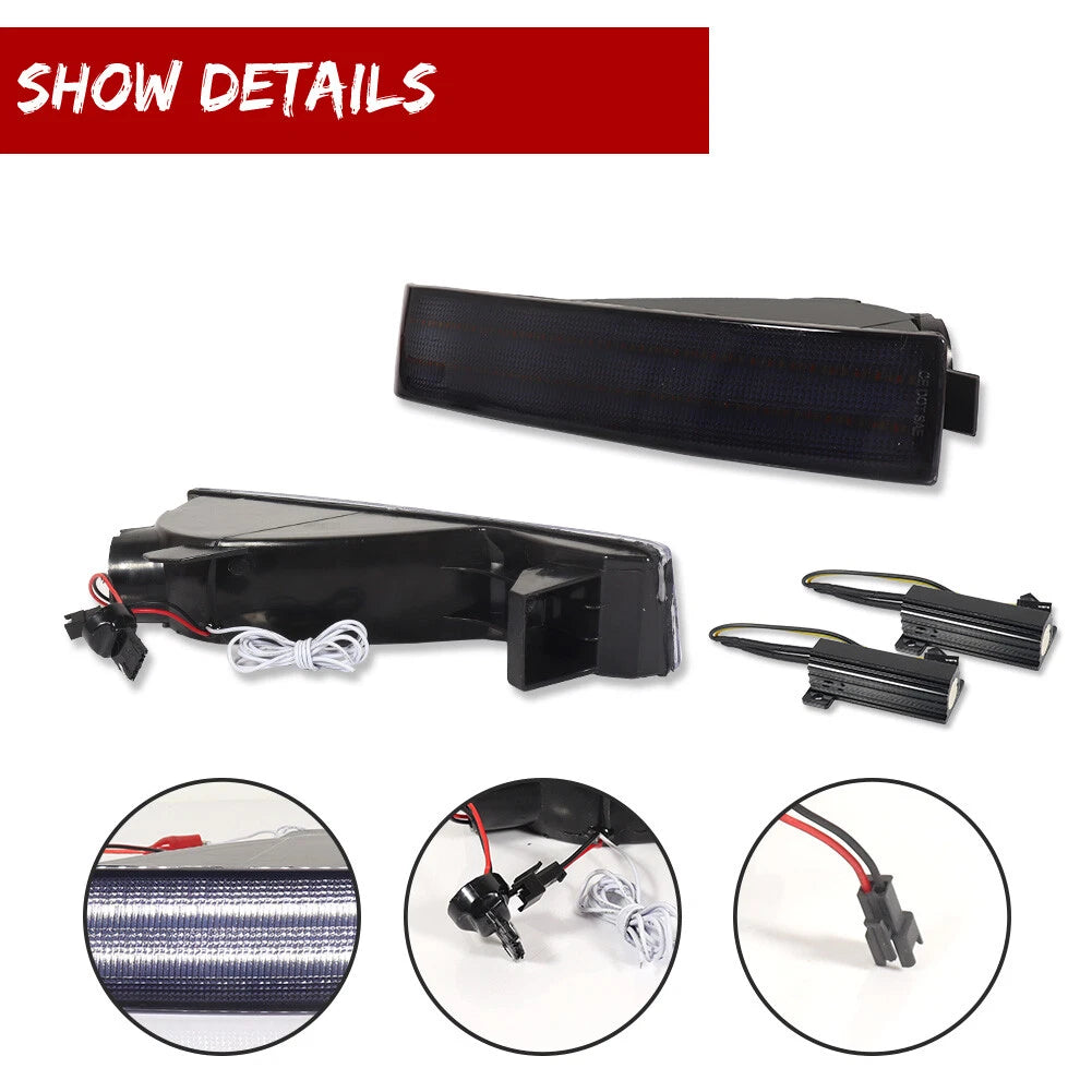 2X Smoke Sequential Switchback LED Signal Lights for Honda Prelude (1992–1996)
