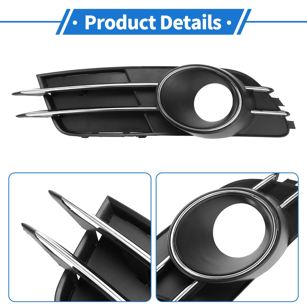 1pc Front Left Fog Light Grill for Audi A6 C7 (2011–2014) No.4GD807681B ABS