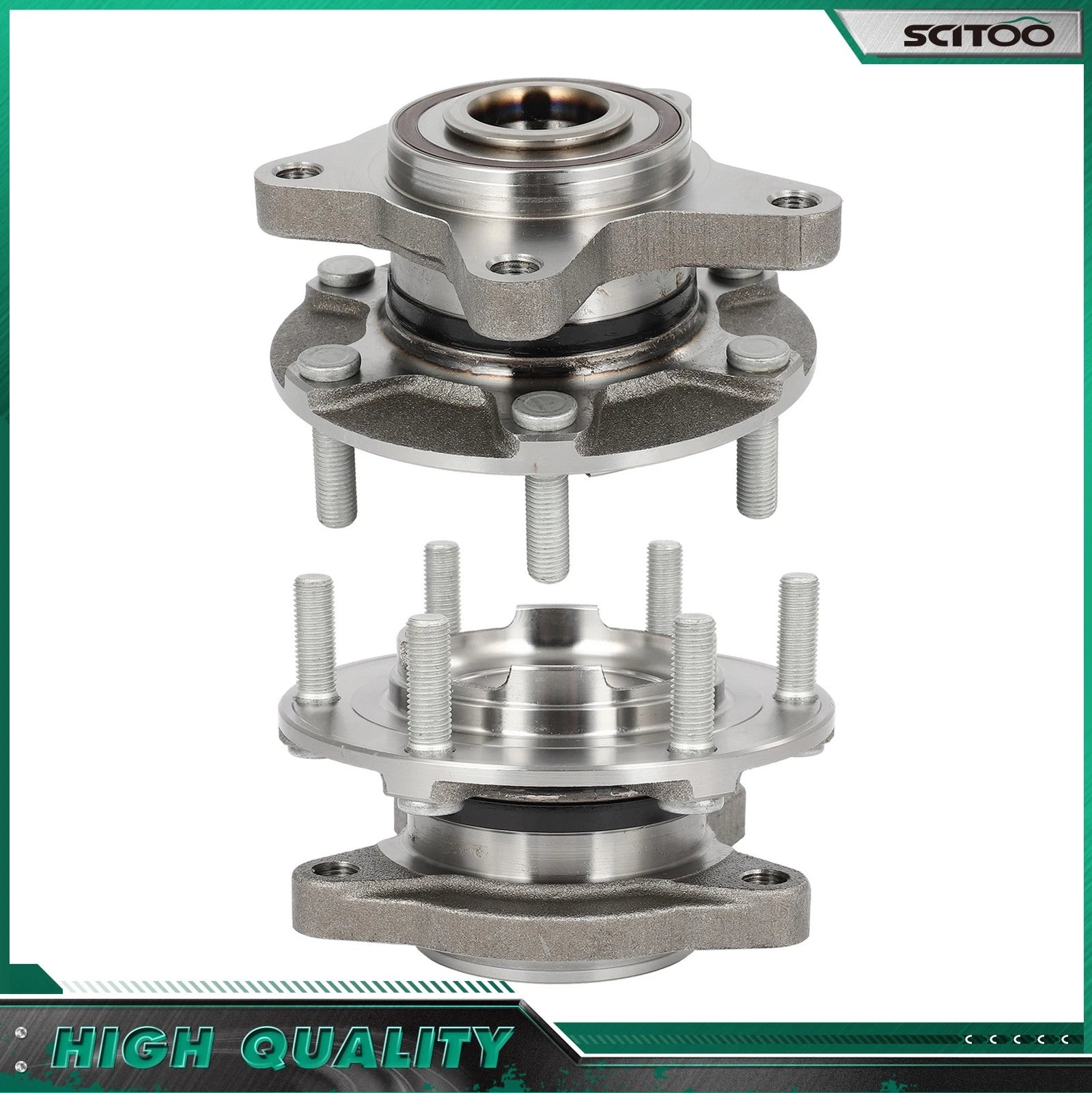 2X Front Wheel Bearing Hub Assembly for Ford Ranger (2019–2023) 6-Bolt W/ABS