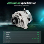 Alternator with Pulley for Toyota Camry 1993–1996