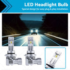 2X 9012 HIR2 LED Headlight Bulbs for Toyota Corolla ZRE182R (2017–2019)