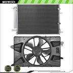A/C Condenser and Cooling Fan Kit for Chrysler 200 (2015–2017)