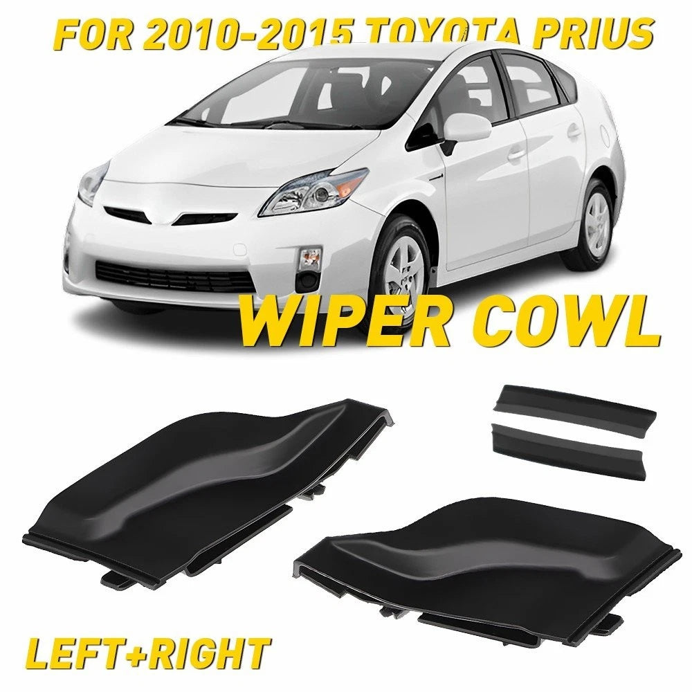 Front Windshield Wiper Side Cowl Extension Cover Trim for Toyota Prius (2010–2015)