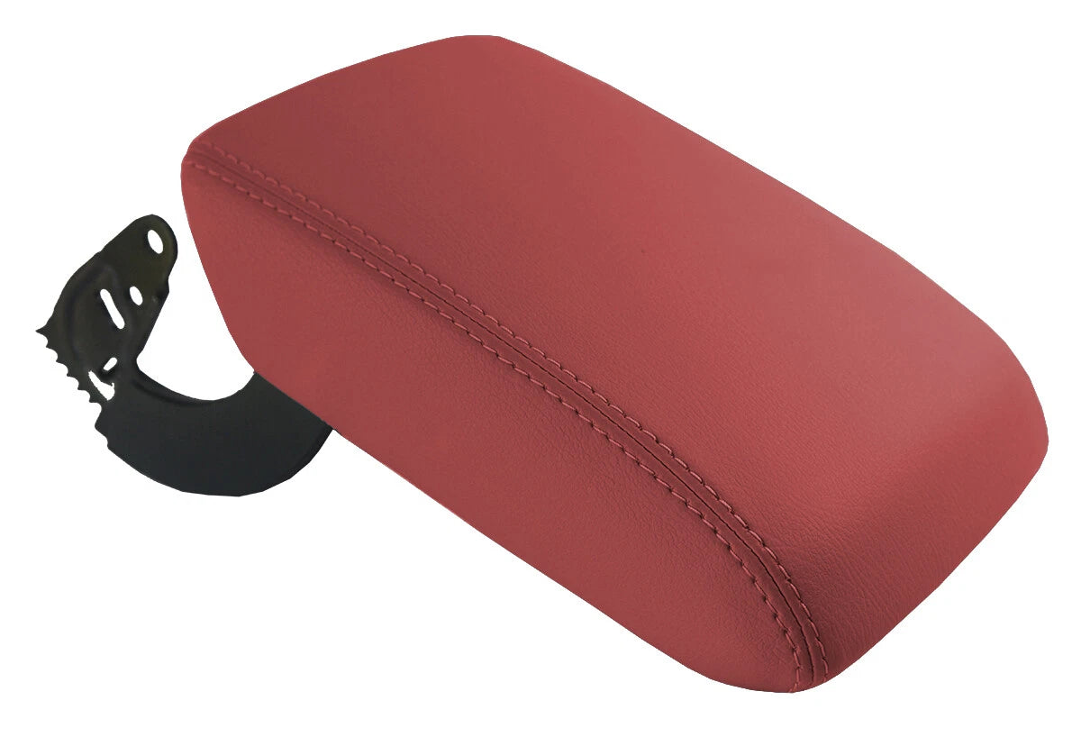 Leather Console Lid Armrest Cover for Audi A5 S5 (2008–2017) Red