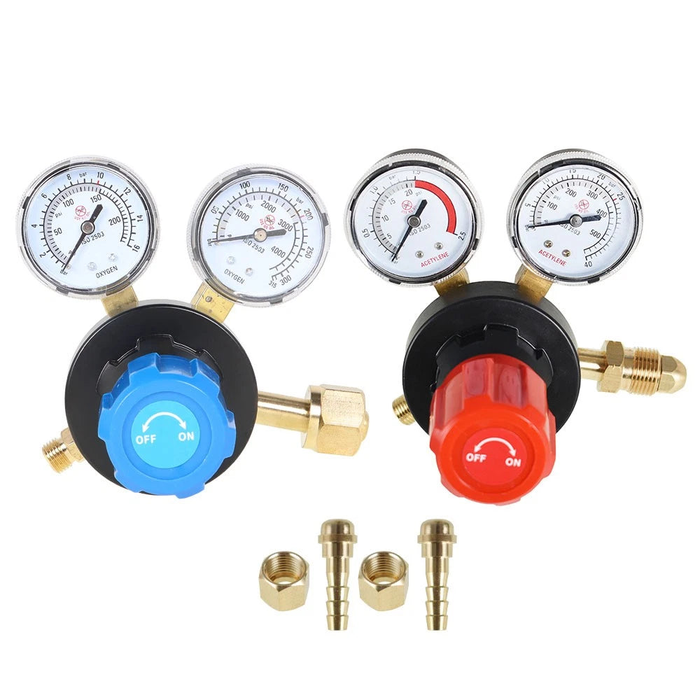 Dual Welding Gas Gauges for Universal Use