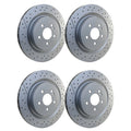 Set of 2 Hella Rear Vented 330mm Disc Brake Rotors for Mercedes C117 CLA45 AMG (2014–2019)