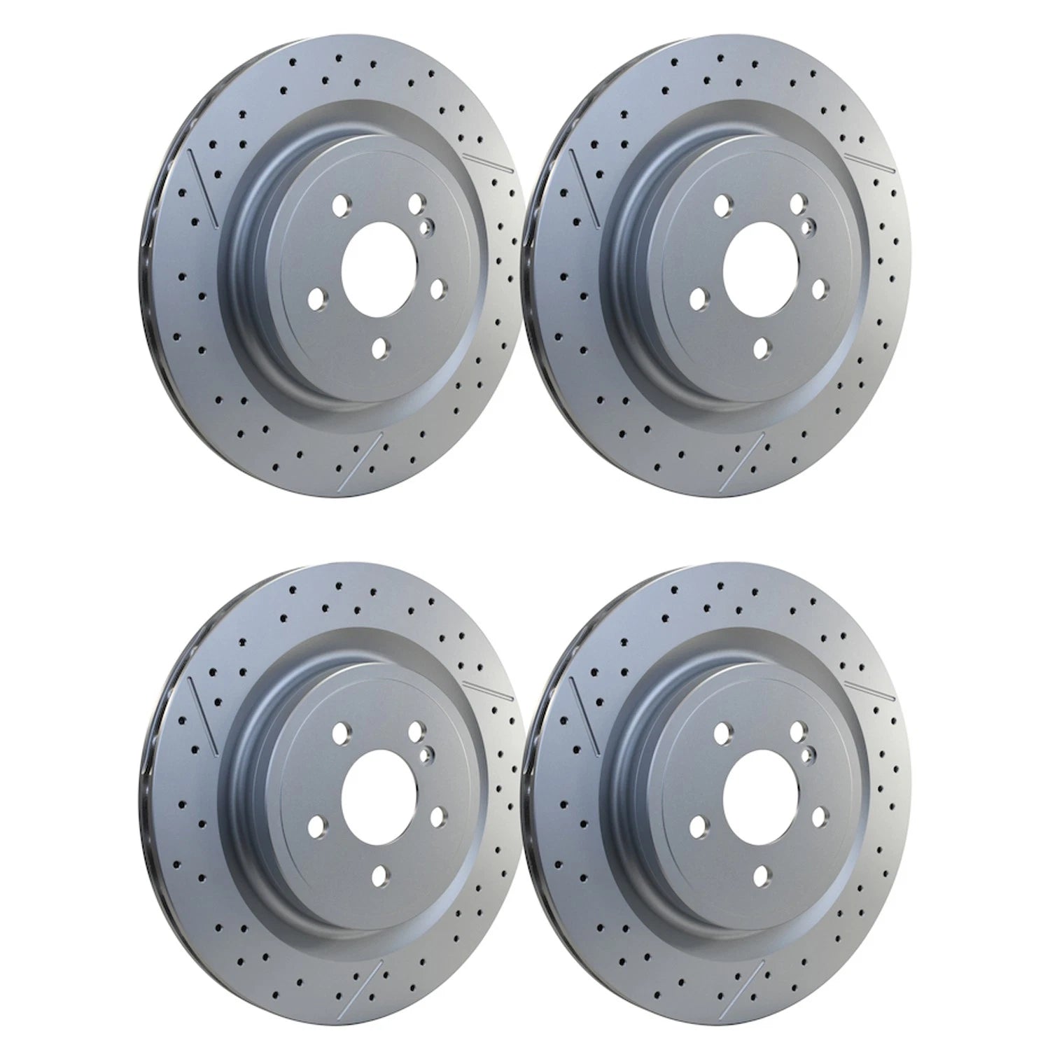 Set of 2 Hella Rear Vented 330mm Disc Brake Rotors for Mercedes C117 CLA45 AMG (2014–2019)