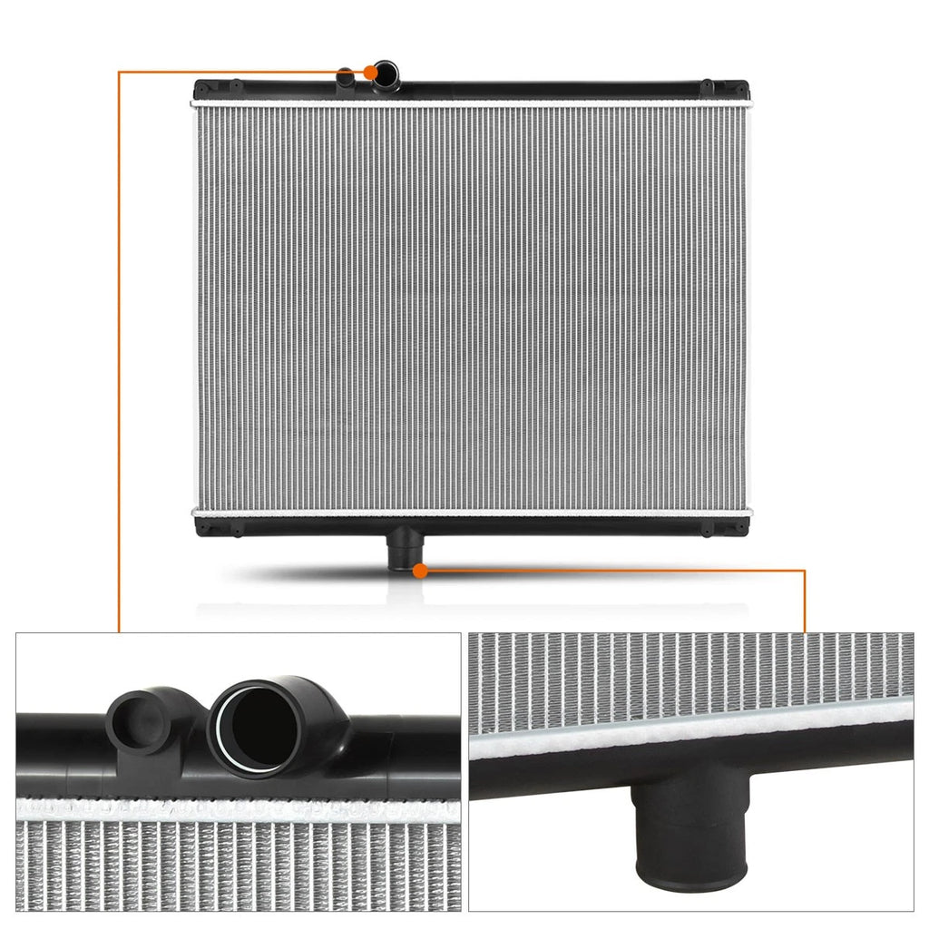 2-Row Aluminum Cooling Radiator for Mack MR RD FDM CX CH CS200P (1989–2005)