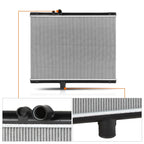2-Row Aluminum Cooling Radiator for Mack MR RD FDM CX CH CS200P (1989–2005)