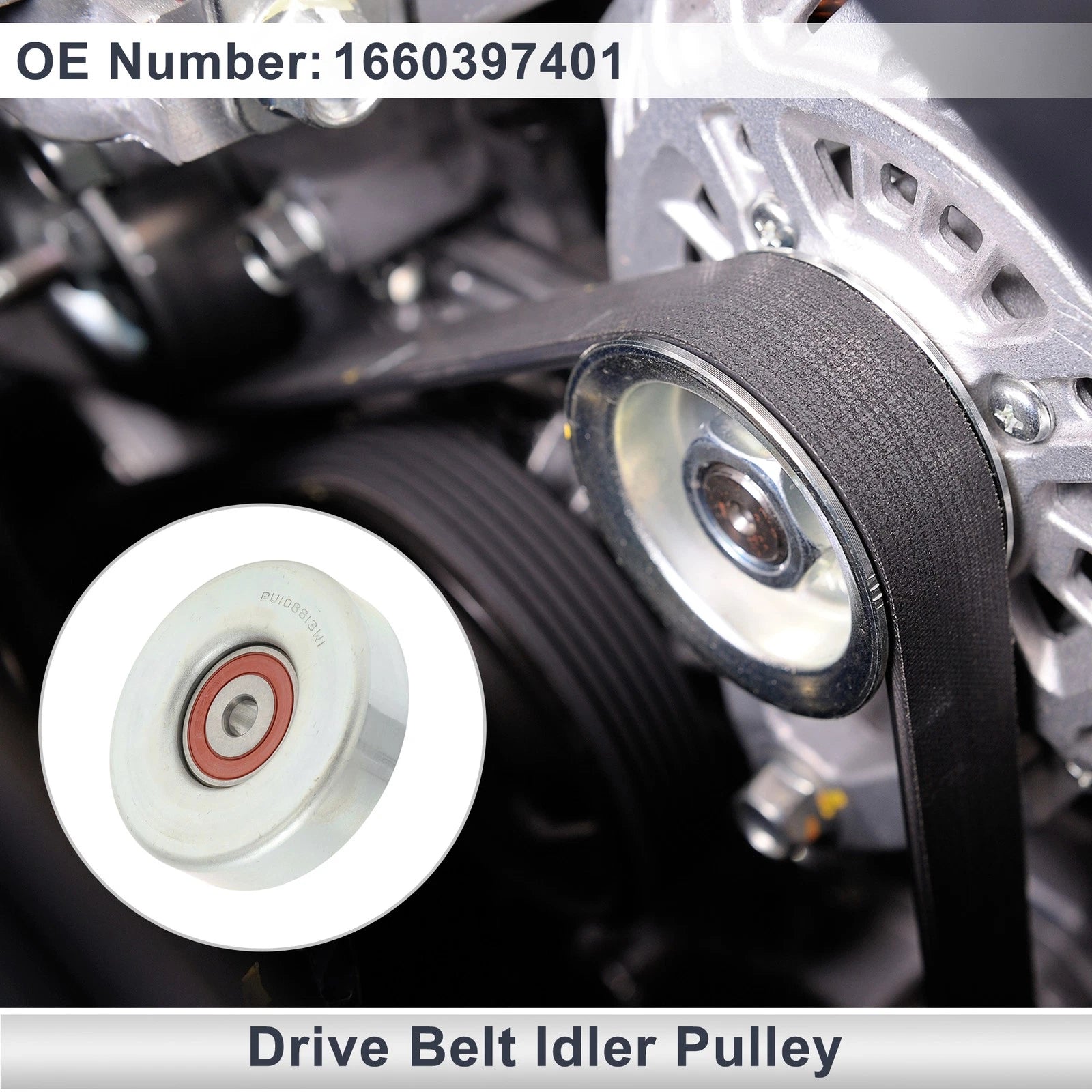 Drive Belt Idler Pulley for Toyota Yaris (1999–2005) No. 1660397401