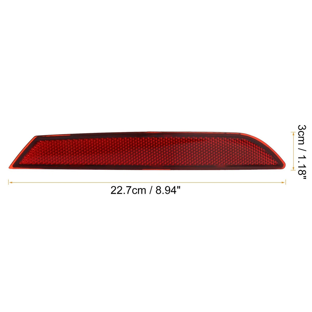 Pair Rear Bumper Reflector Strip Cover for BMW (2011–2017) 63147851577