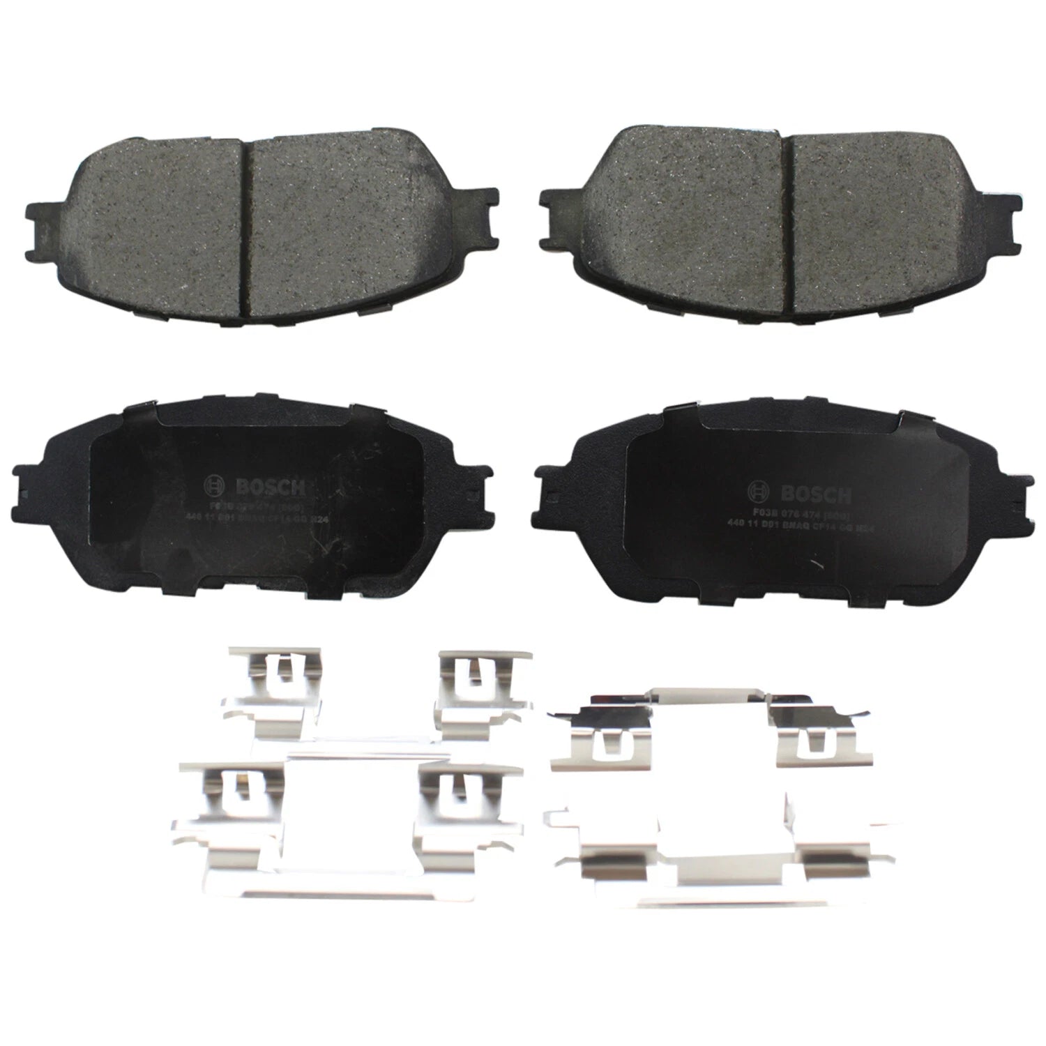 Set of 4 Bosch Front Brake Pads for Lexus ES300 ES330 Toyota Sienna Tacoma Camry (1992–2006)