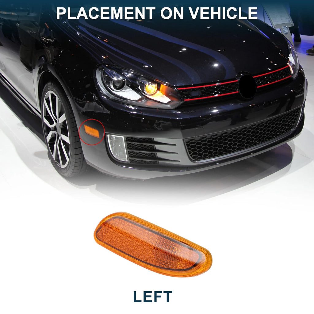 1 Pc Left Front Bumper Side Marker Light Cover for Mercedes-Benz (2003–2009)