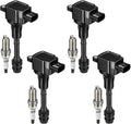 Set of 4 Ignition Coils for Nissan Altima Sentra (2002–2006)