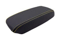 Leather Console Lid Armrest Cover for Acura Integra (1994–2001) Yellow Stitch