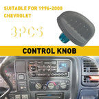 Set of 3 A/C Heater Blower Speed Control Knobs for GMC Sierra 1500 2500 3500 (1995–1998)
