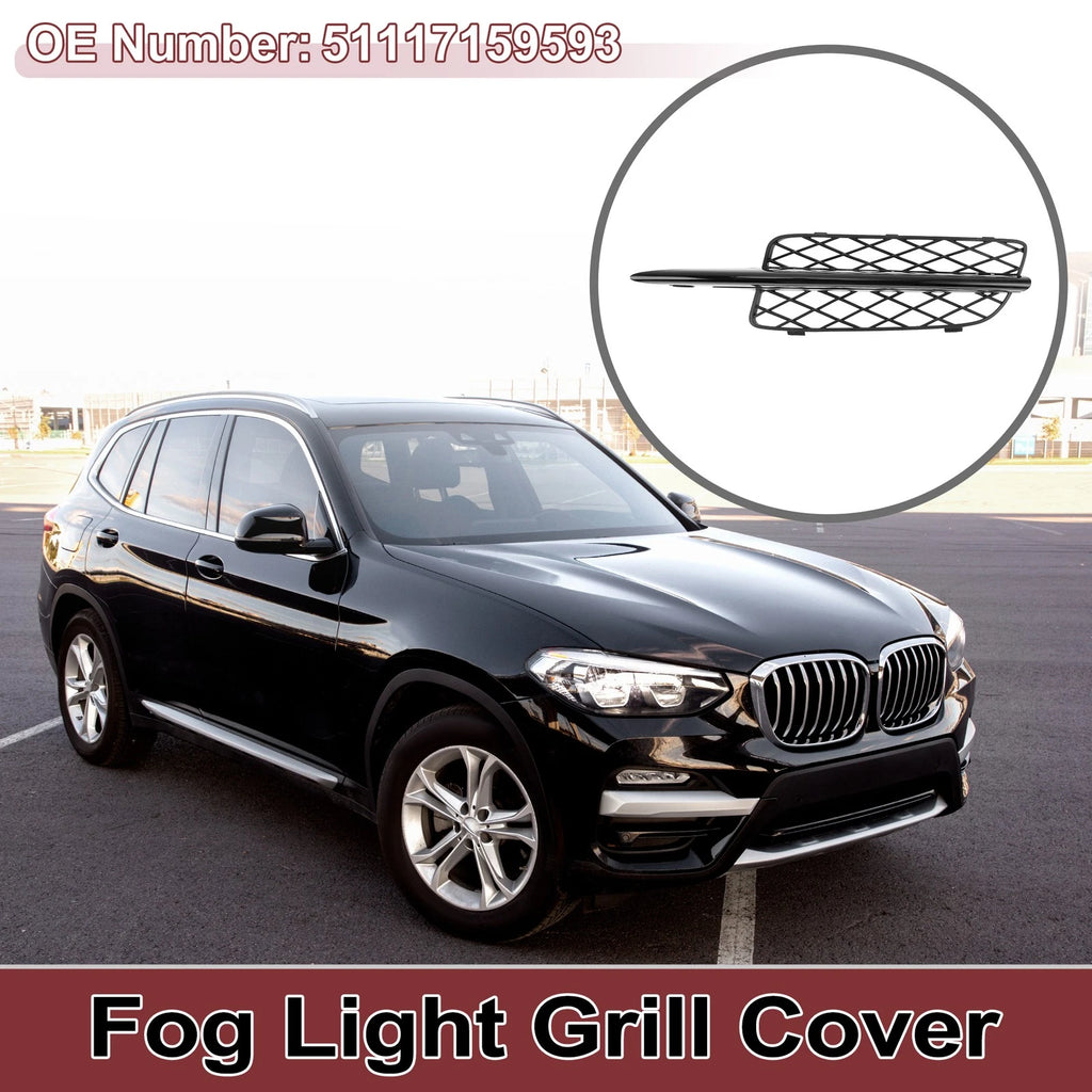 1 Pc Fog Light Grill for BMW X5 (2007–2010) No. 51117159593 Black