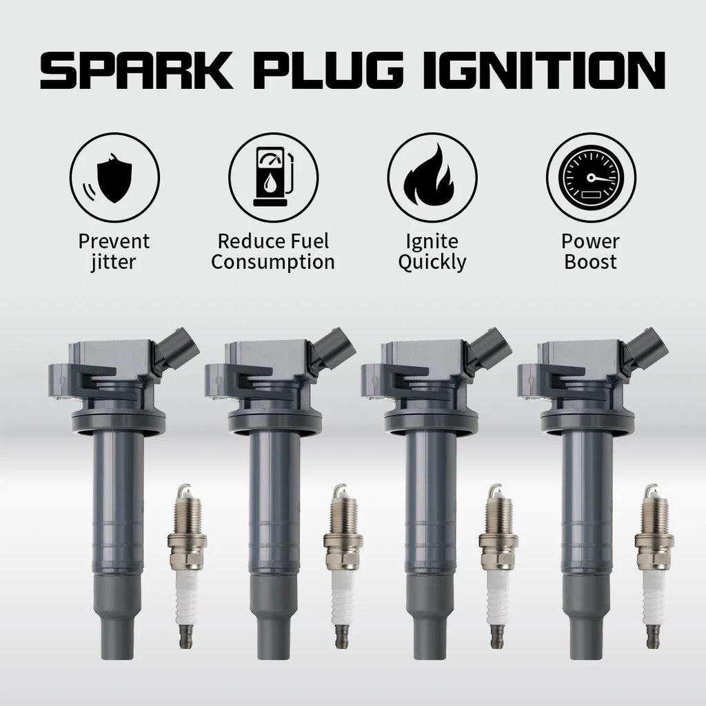 Performance Ignition Coil & Platinum Spark Plug for Toyota Corolla 1.8L (2003–2008) UF247