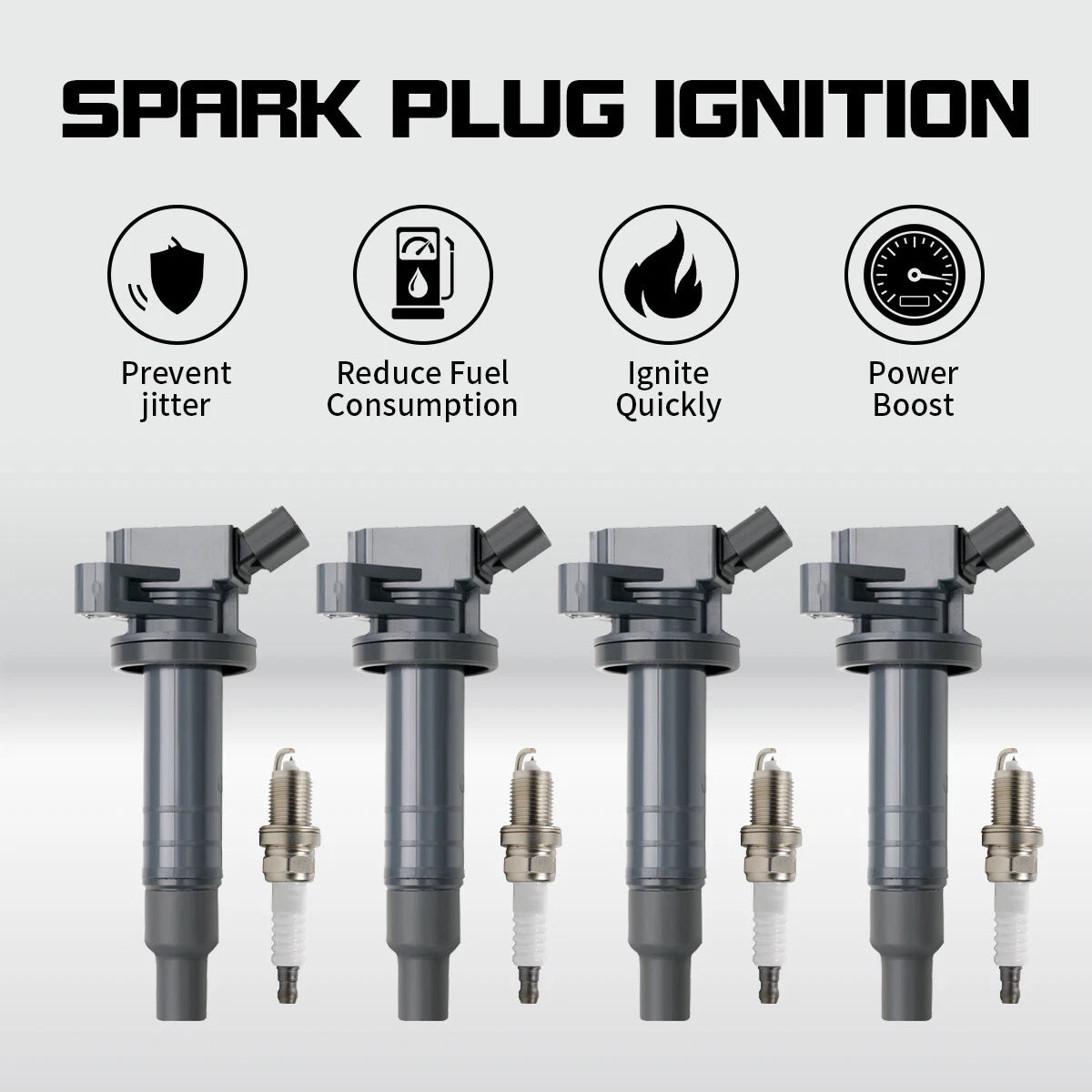 Performance Ignition Coil & Platinum Spark Plug for Toyota Corolla 1.8L (2003–2008) UF247