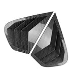 Rear Window Louver Shutter Cover Trim for BMW X6 E71 E72 (2008–2014) Carbon Black