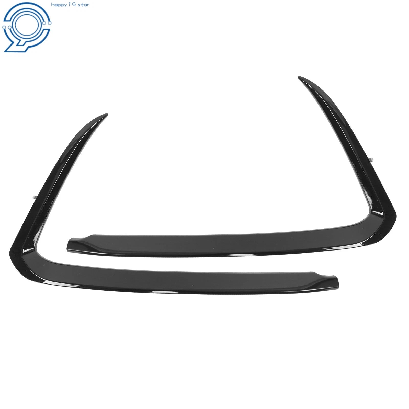 Set of 2 Black Bumper Trim for Mazda CX-9 (2016-2022)