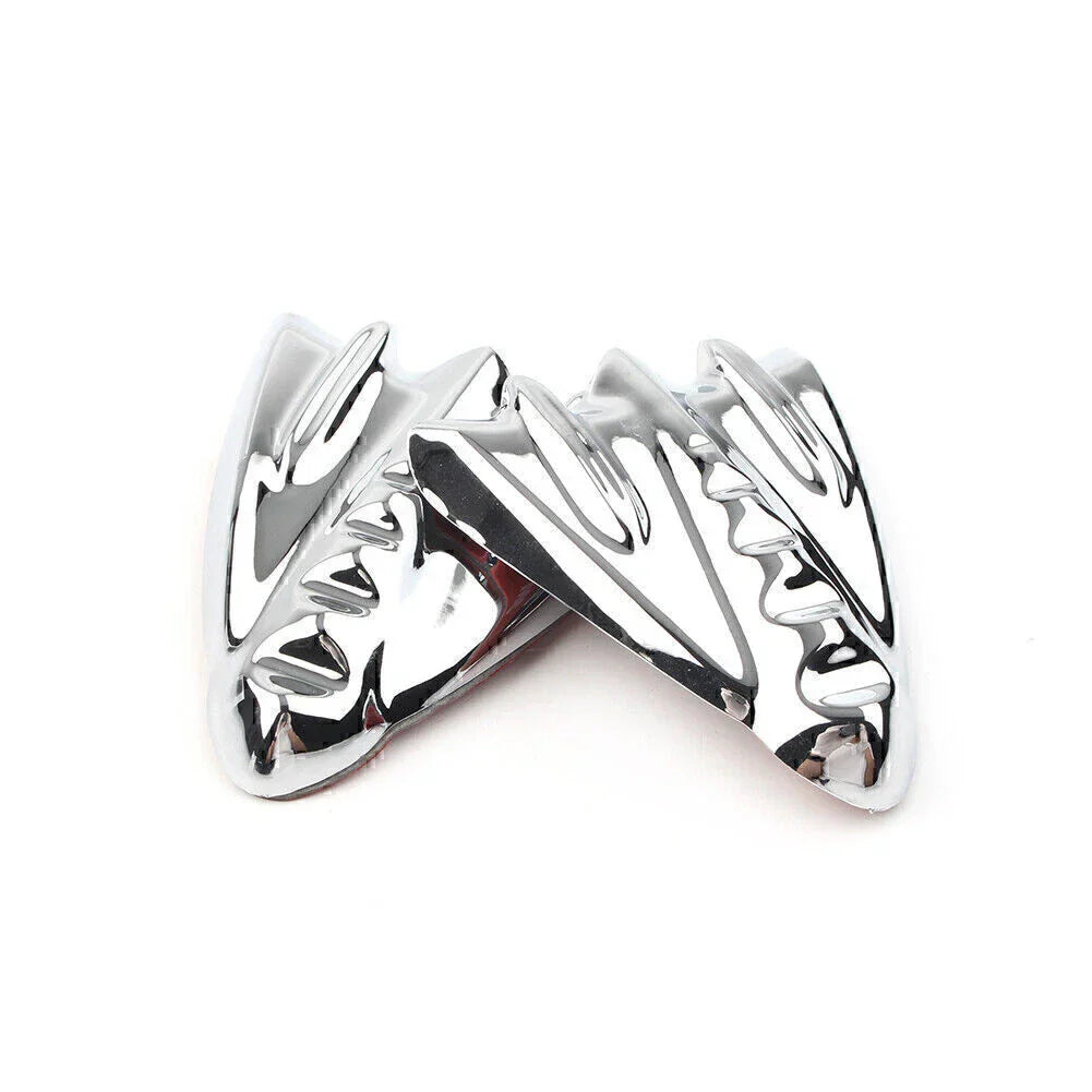 Chrome Inner Fairing Mirror Block Off Covers for Harley Street Glide (06-13)