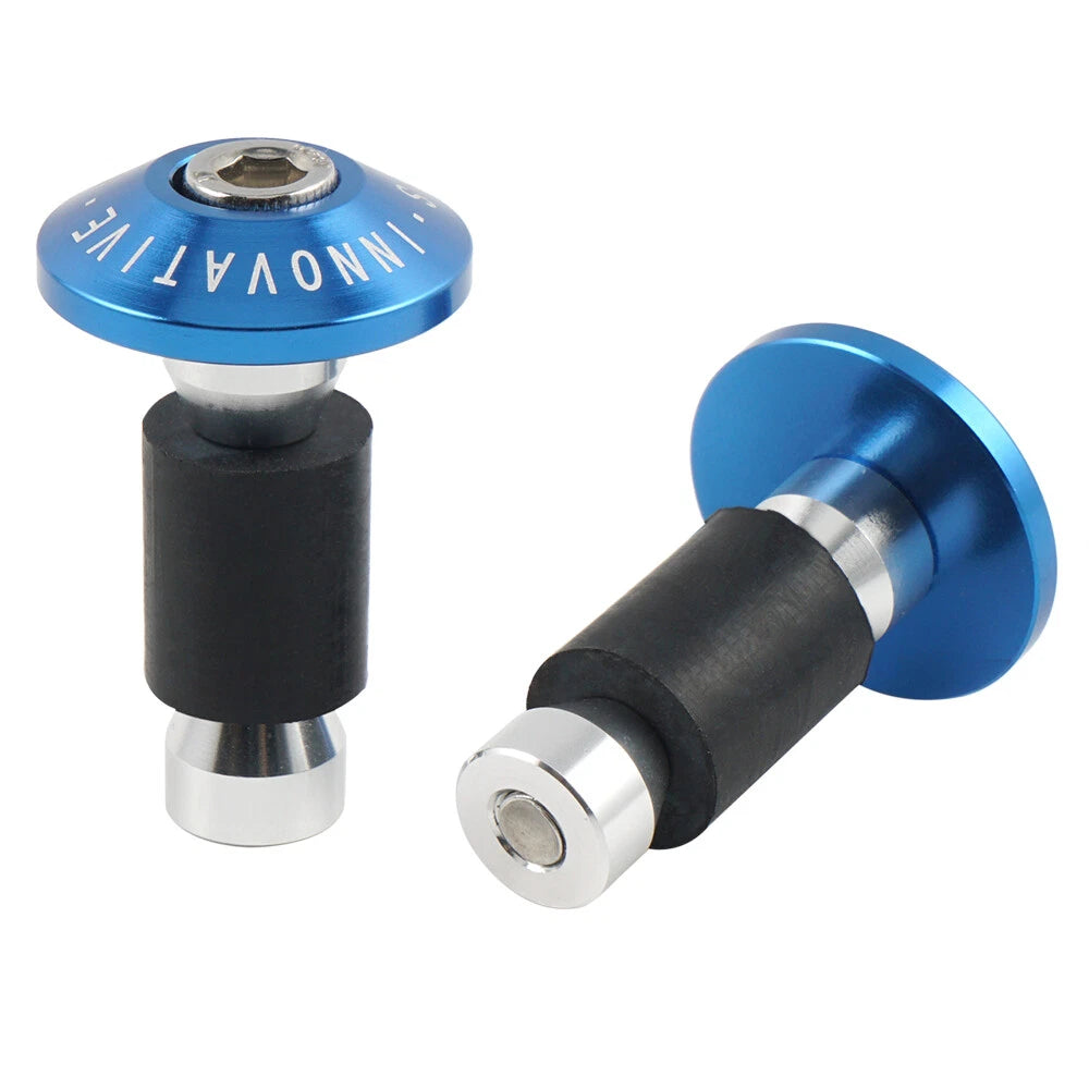 Set of 2 Aluminum Handlebar End Caps for Suzuki GSXR600 GSXR750 GSXR1000 GSXR1300