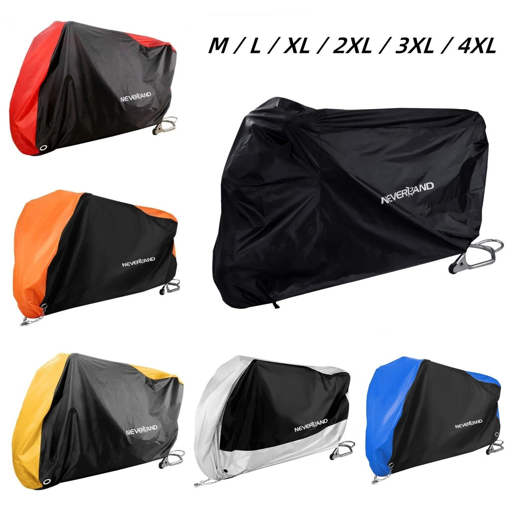 5 Size Motorcycle Cover for NEVERLAND (Waterproof, Snow, Dust, Rain)
