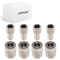 3/8in Quick Connect Stainless Steel Pressure Washer Adapter for 4Sets (—)