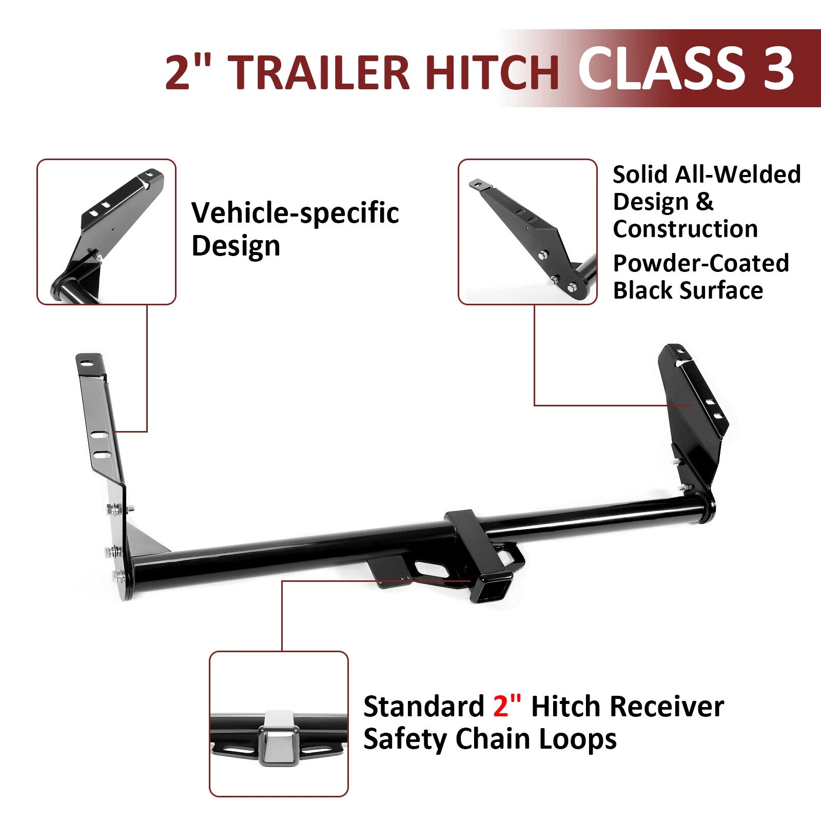 Class 3 Trailer Hitch for Toyota Sienna (2004–2020)