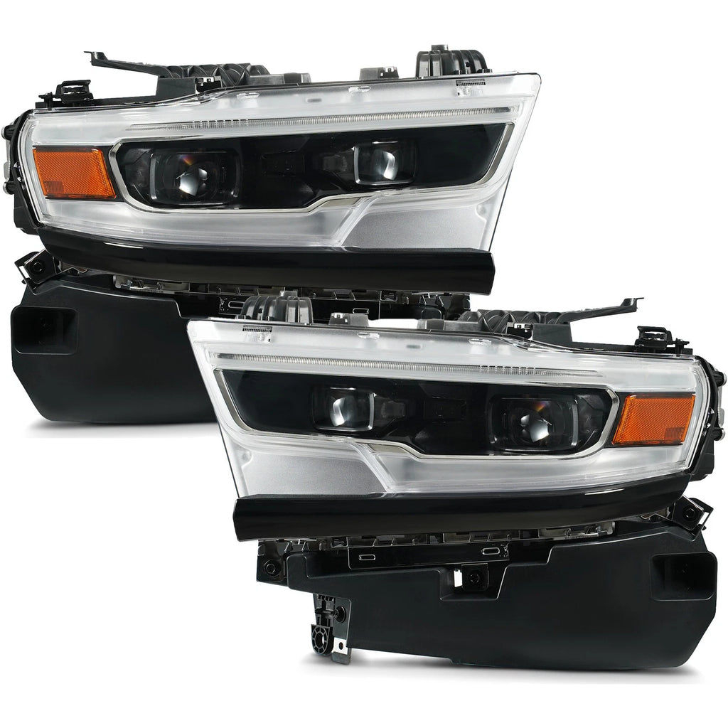 Full LED Projector Headlights for Ram 1500 (2019–2024) Left+Right Pair