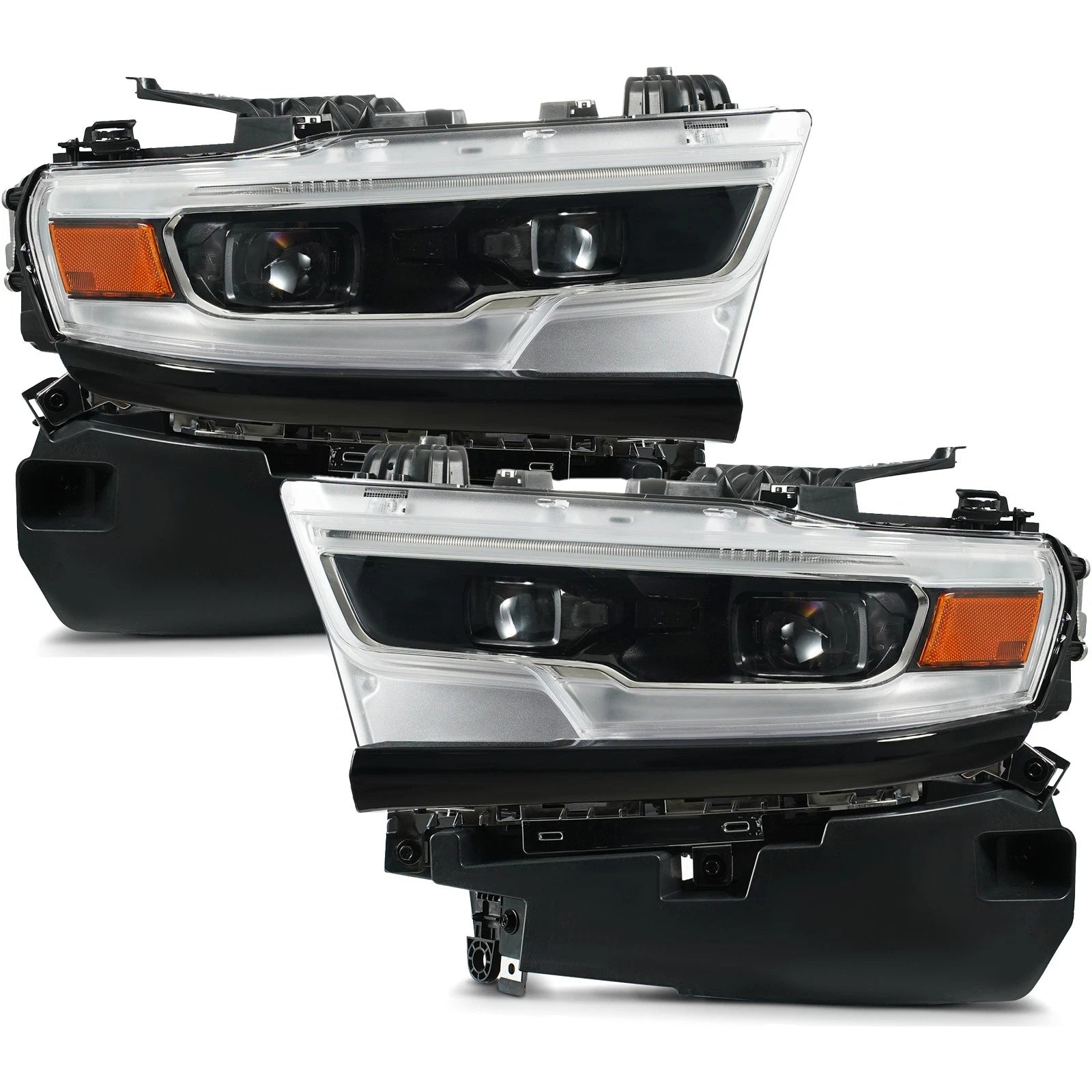 Full LED Projector Headlights for Ram 1500 (2019–2024) Left+Right Pair