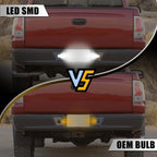 Set of 2 White License Plate Tag Lights for Mitsubishi Raider (2006–2009)
