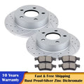 Rear Brake Disc Rotors and Ceramic Pads Kit for Ford Focus (2012–2018)