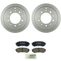 Bosch Rear Quietcast Rotors & Ceramic Disc Brake Pad Kit for Land Cruiser LX470 (1998–2007)