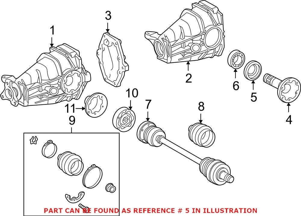 Rear Drive Axle Shaft Seal 0259972647 for Mercedes