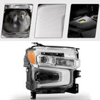 LED Headlight for Chevy Silverado 1500 LT/RST (2022–2026) Right, Chrome Bezel