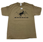 Modern Ford Bronco T-Shirt Tan with Black Emblem for 2021–2025