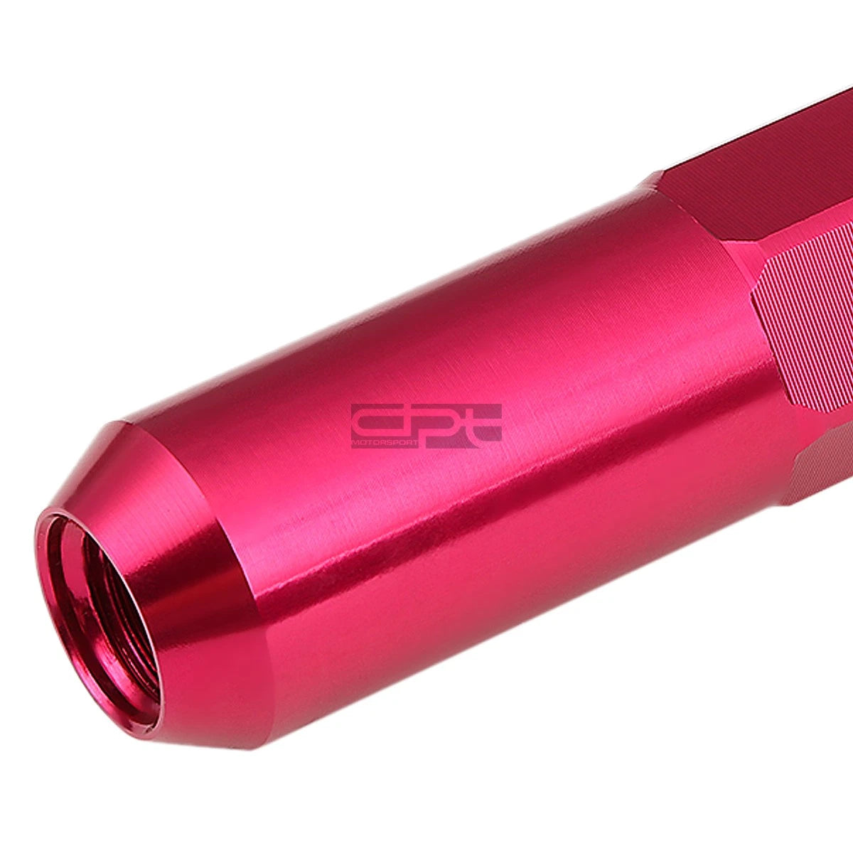 20 PCS M12X1.5 107MM Tall Pink Aluminum Spiked Lug Nuts + Adapter