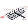 Hitch Cargo Carrier 62" x 20" for Van SUV Truck (550lbs Capacity)