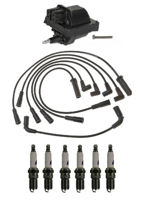 Ignition Wires & Spark Plugs Kit for Chevy P10 4.3L V6 (1996–1998)