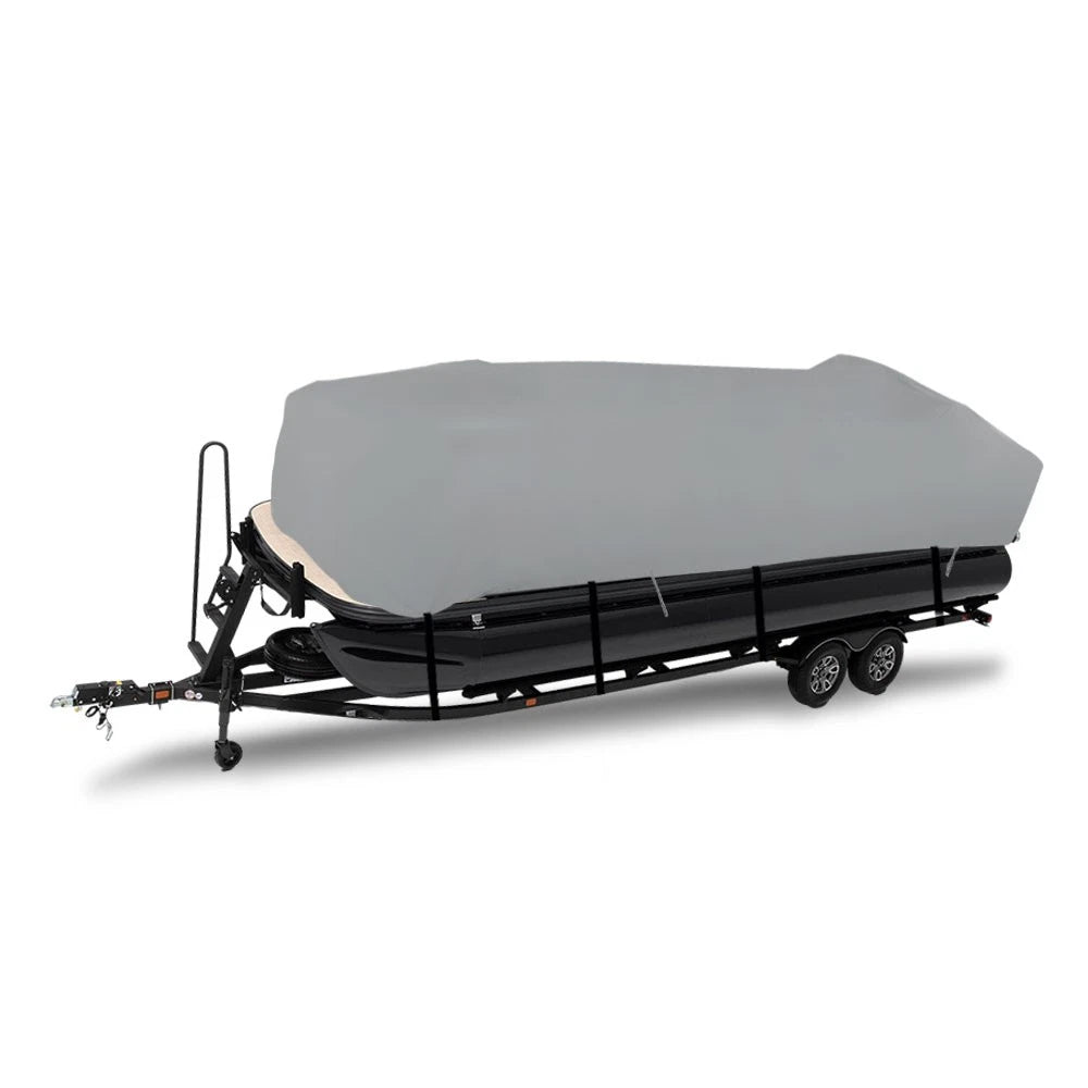 Waterproof Heavy Duty Pontoon Boat Cover for 21-24 Ft (2021–2024)