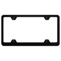 Powder-Coated Black Stainless Steel Wide Body 4-Hole License Plate Frame