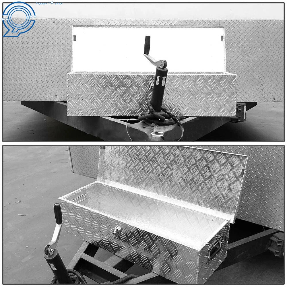 30 Inch Silver Aluminum Tool Box for Flatbed Pickup