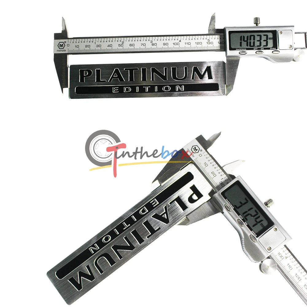Aluminum Rear Fender Trunk Emblem Badge for Car